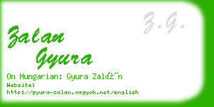 zalan gyura business card